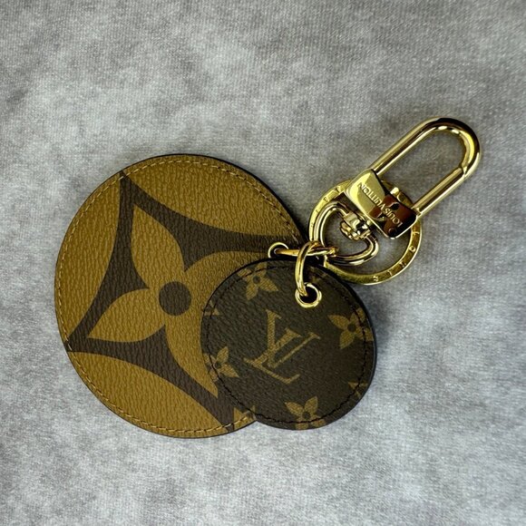 Authentic Louis Vuitton Reverse Monogram Bag Charm & Key Holder